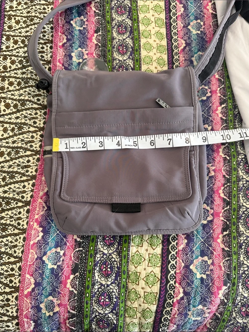 Fossil Light Gray Men's Crossbody Messenger Bag